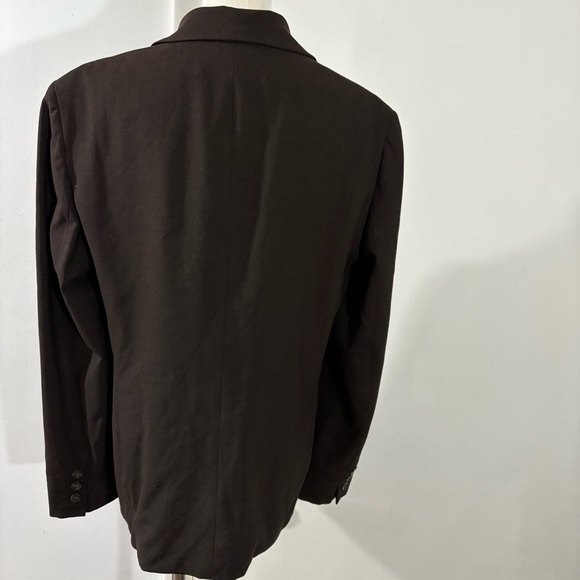 Vtg Jones New York Brown Wool Blazer Made in USA Women’s Size 12 Career Academia - Picture 2 of 15